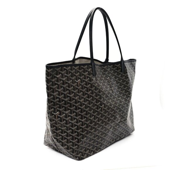 🔥EXTRA LARGE🔥Goyard Saint Louis GM Black St Louis Shoulder Tote Bag Purse - Picture 5 of 13